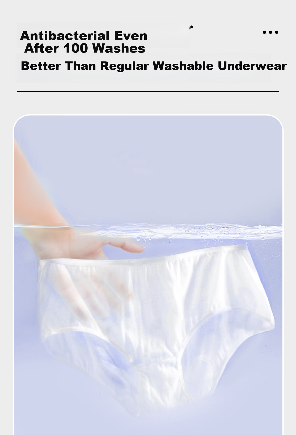 Ankexin Disposable 5A Antibacterial Underwear Wash-Free Maternity Postpartum Menstrual Travel XL Size 5 Pieces Pack * 2 Boxes 6