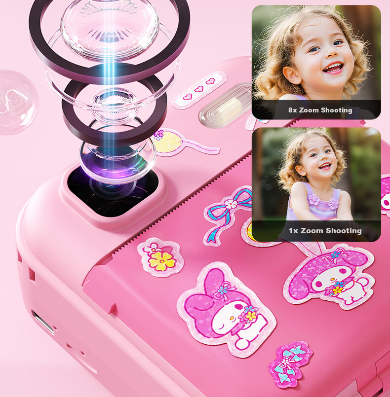 Yisirui Kids Camera Toy Birthday Gift for Ages 7-14 Printable Color Photos Instant Camera for Girls Ages 6-12 16