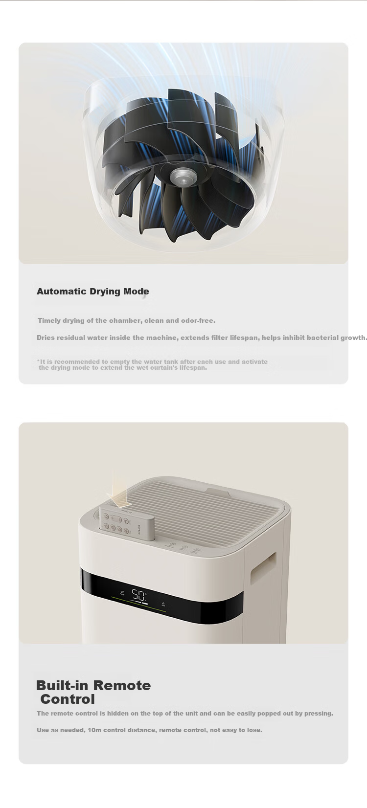 Dreame Air Humidifier Mist-Free Large Capacity Home Bedroom Air Purifier All-in-One Quiet Antibacterial Office Dormitory Evaporative H40 16