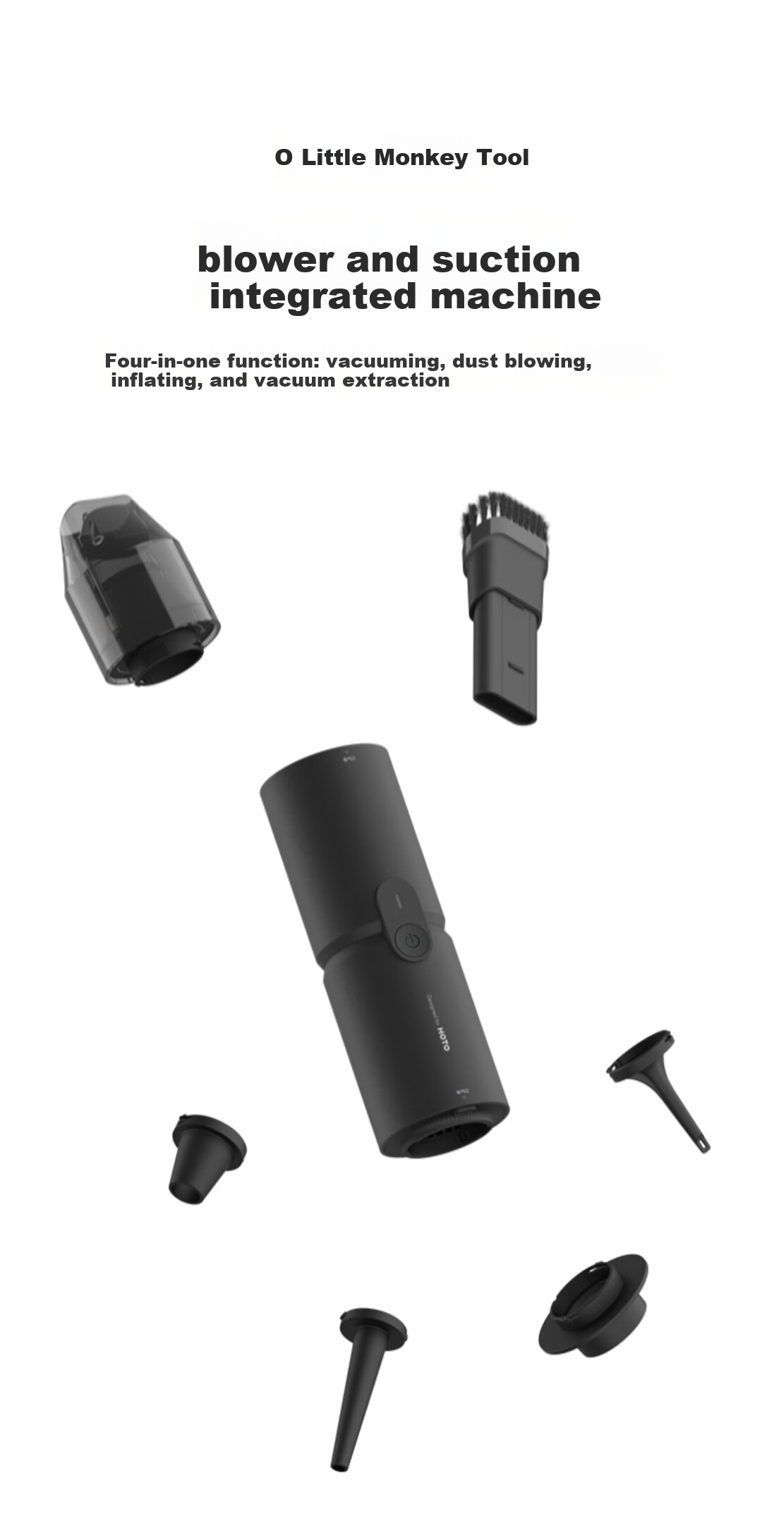 HOTOHOTO Pro Multifunctional Blowing and Suction Portable Outdoor Camping Vacuum Cleaner High-Power Desktop Cleaning 1