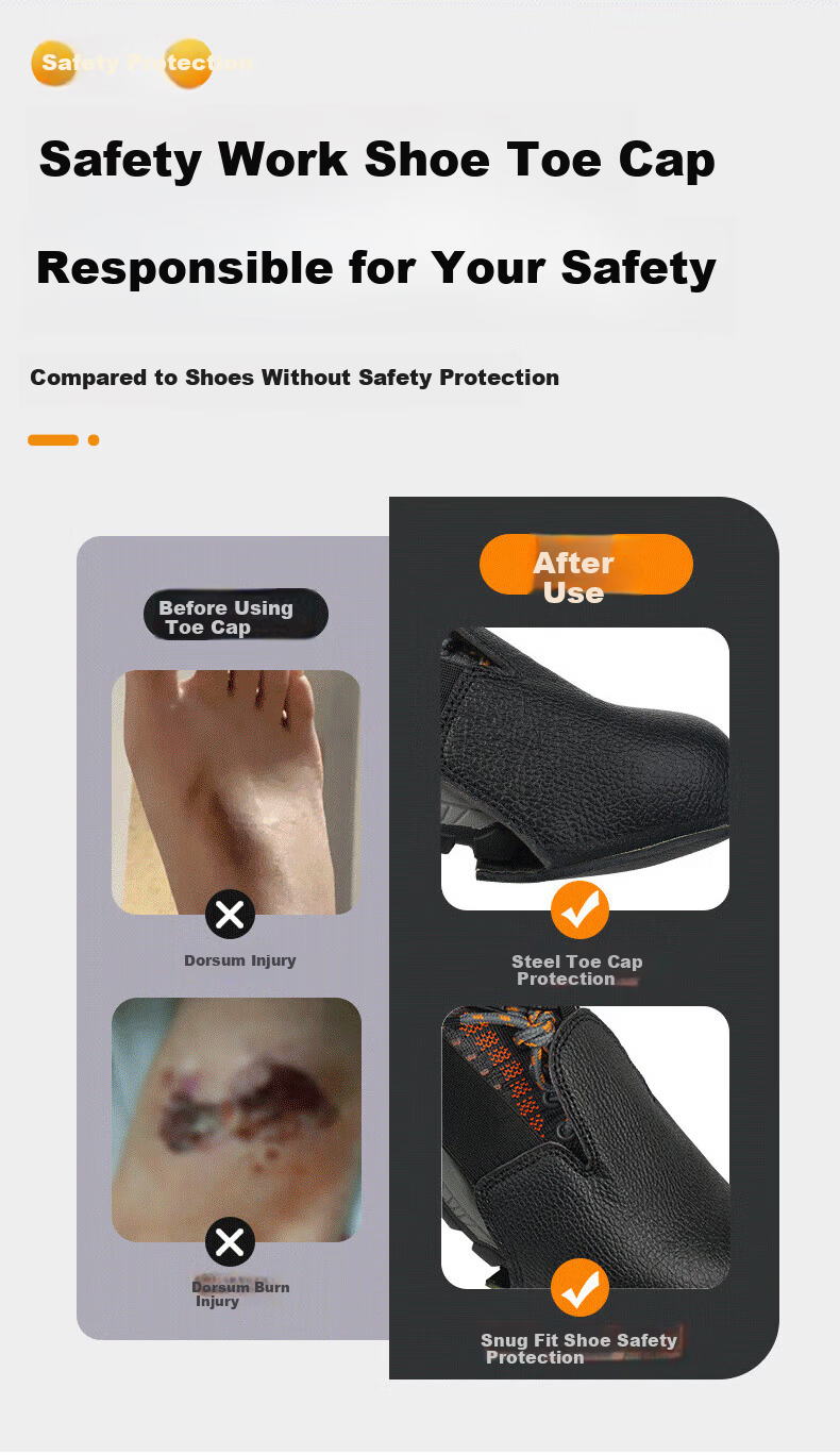 Mandelay Safety Shoe Covers Anti-Smash Steel Toe Protective Shoe Covers Visitor Safety Steel Shoe Covers National Standard Steel One Size Black 4