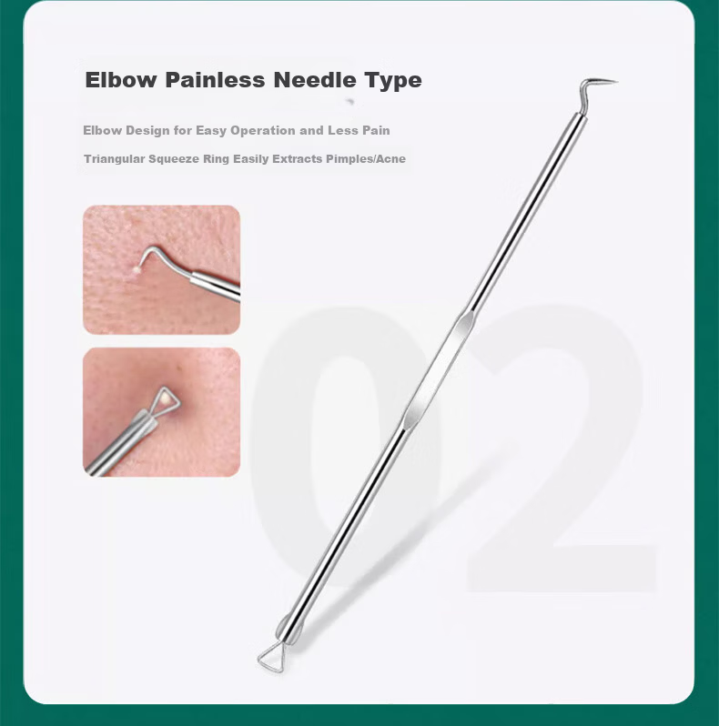 Keqi Double-Ended Blackhead and Acne Extractor Tool Set, 5 Pieces 4