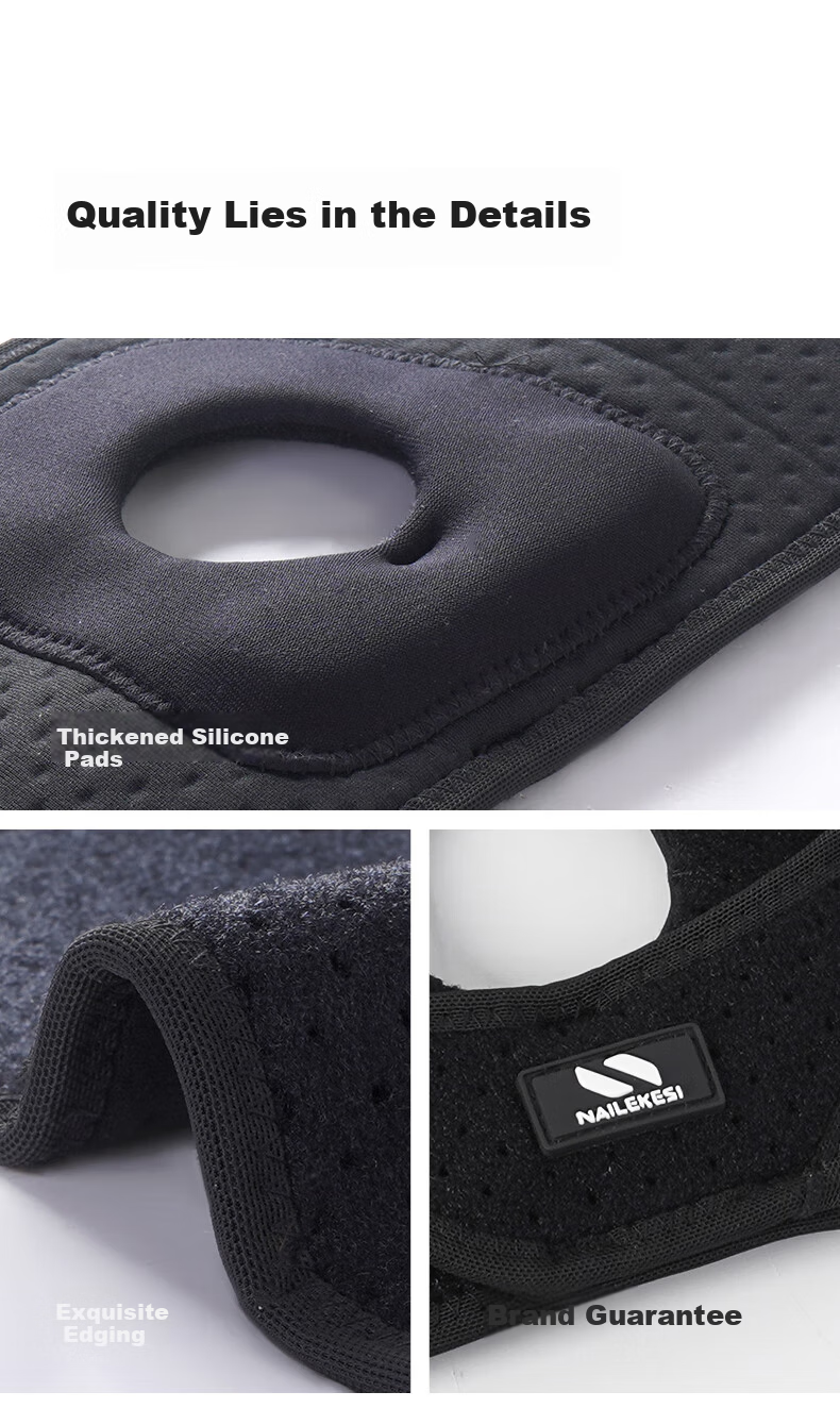 Nailikes Professional Sports Patella Strap Knee Brace for Men - Knee Support for Mountaineering, Running, Jump Rope, Badminton, Meniscus Protection 7