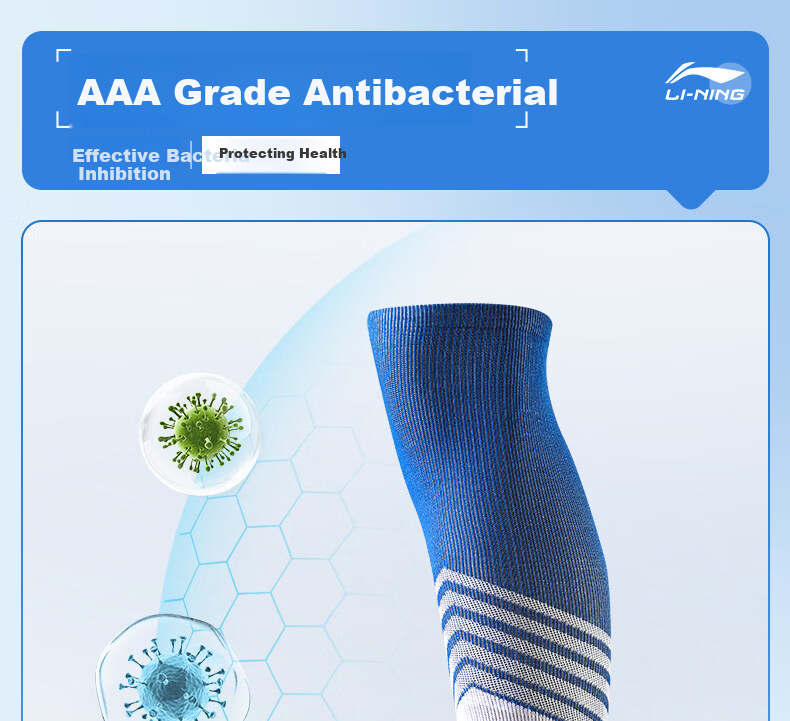 Li-Ning Football Socks Long Tube Adult Children Thickened Towel Bottom Professional Training Competition Non-Slip Breathable Socks Black S 15