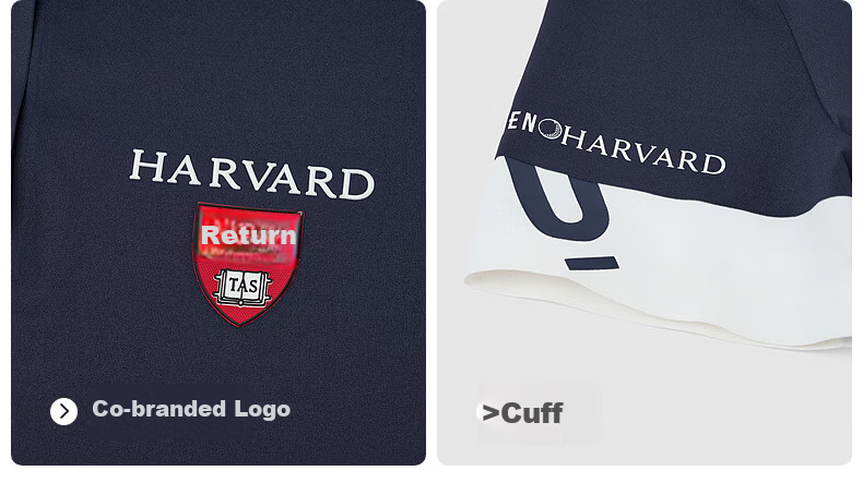 Biyinlefen Golf [Harvard Collaboration] 2025 Spring/Summer New Women's Vintage Collegiate Casual Sports High-End Polo Shirt 17