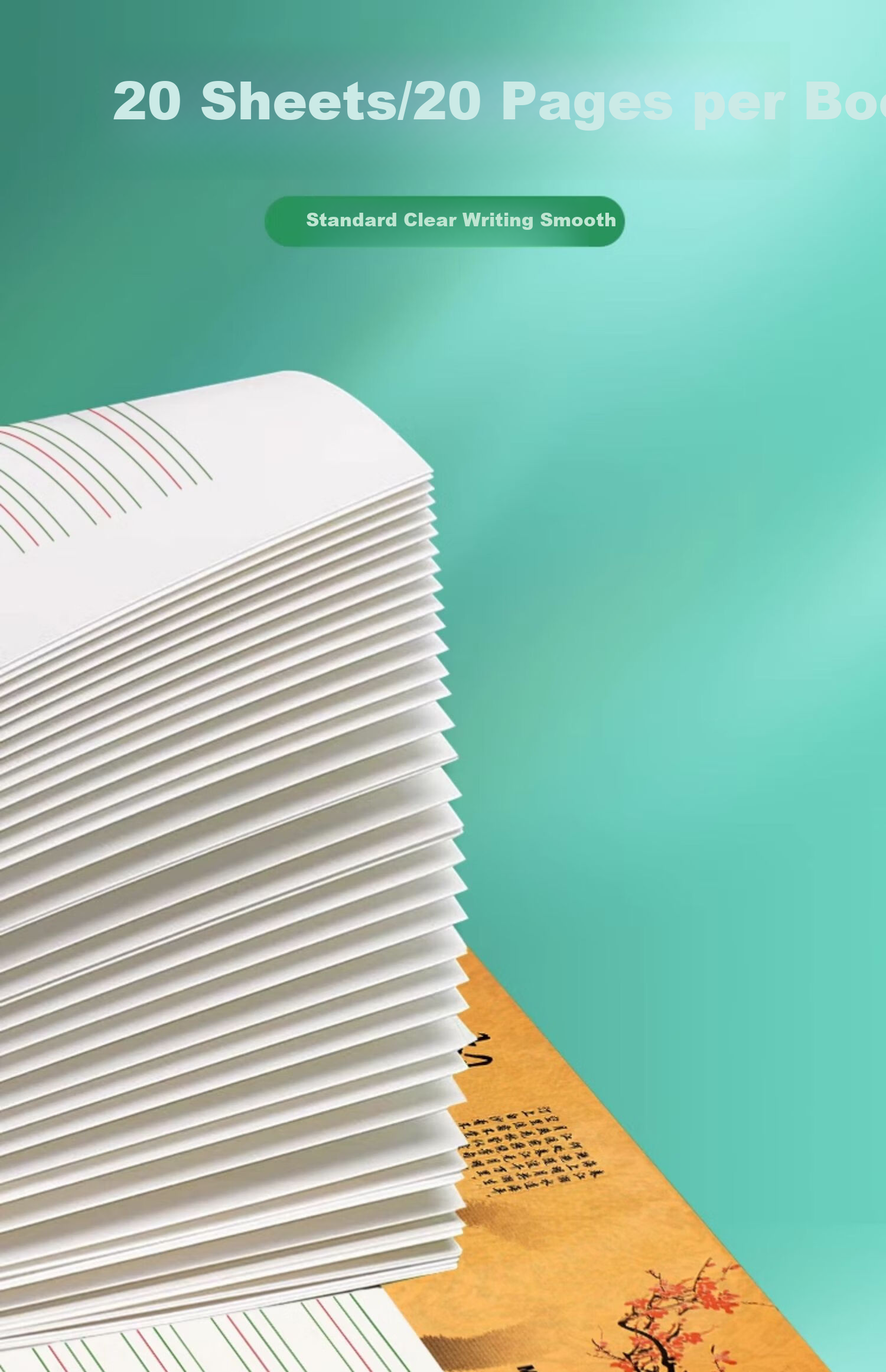 M&G Stationery 16K English Student Letter Paper Draft Paper Practice Notebook 3-Pack APYKFR89 High School Study Essential 14