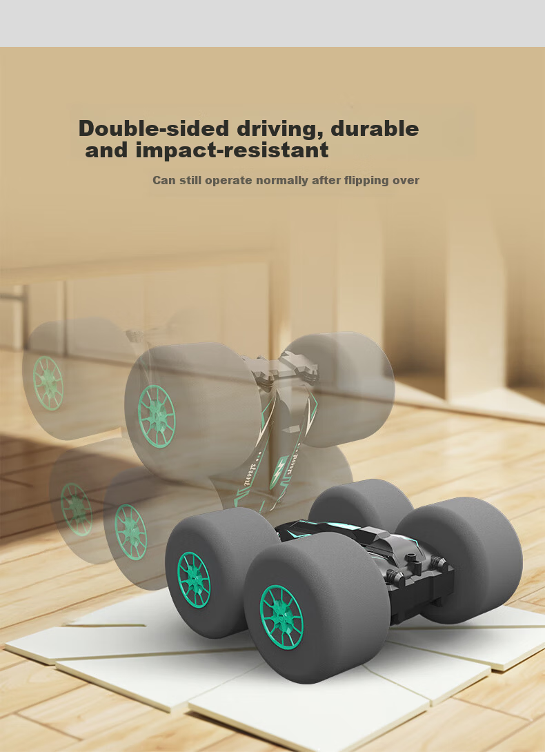 Aomengxing Remote Control Off-Road 4WD RC Professional Climbing Double-Sided Stunt Drift Car Boys Children's Day Gift 9