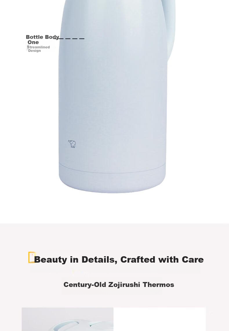 ZO JIRUSHI Stainless Steel Insulated Thermos Large Capacity Portable Electric Kettle Home Hot Water Flask KA20 8