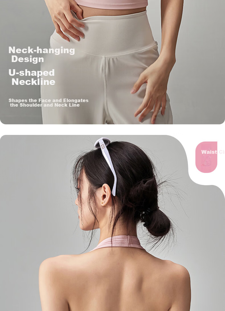 XUEXIMAN Neck-Hanging Sports Bra with Padded Back, Shockproof, Push-Up Pilates Fitness Vest for Spring and Summer 5