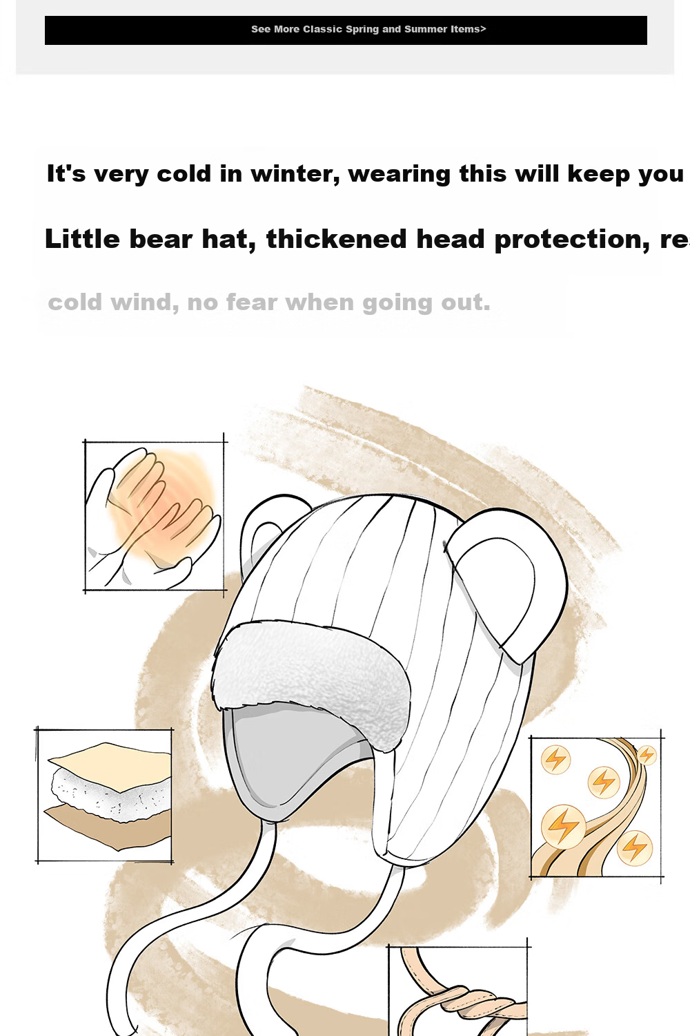 Betis Baby Hat Autumn Winter Infant Boys Windproof Warm Knitted Earflap Hat Spring Autumn Wool Hat 3