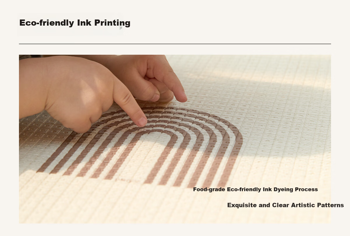 Beiyi Baby Thickened Crawling Mat Infant Crawling Pad XPE Non-Formamide Whole Mat - 120*180*2.5cm - Rainbow 34