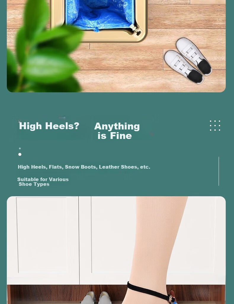Sitoo Fully Automatic High-End Home Disposable Shoe Cover Machine Foot Covering Machine Office Shoe Film Machine with Shoe Covers Included 8