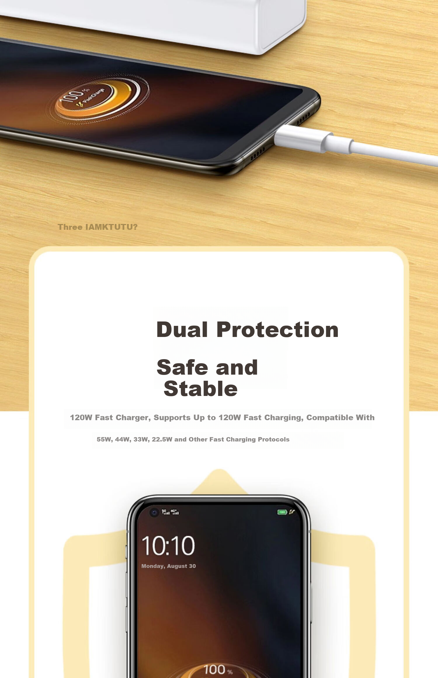Xuanyi Compatible Vivo iQOO 120W/90W Fast Charging Data Cable 6A Super Fast Charge for iQOO 15/11/10/9 Pro/8/Z11 Turbo/Neo10 Pro+ 1.5m 4