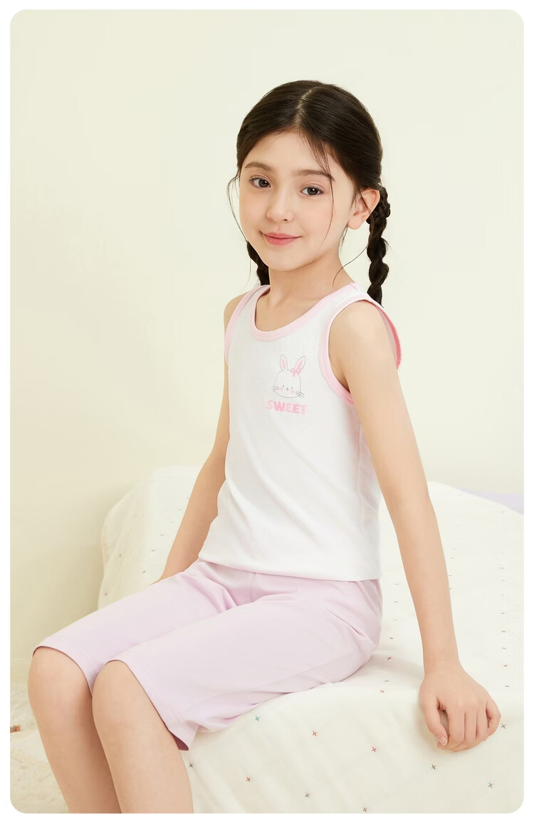 Threegun Kids 3-Pack A-Class Stretch Cotton Sleeveless Undershirts for Boys and Girls 39075A1 3