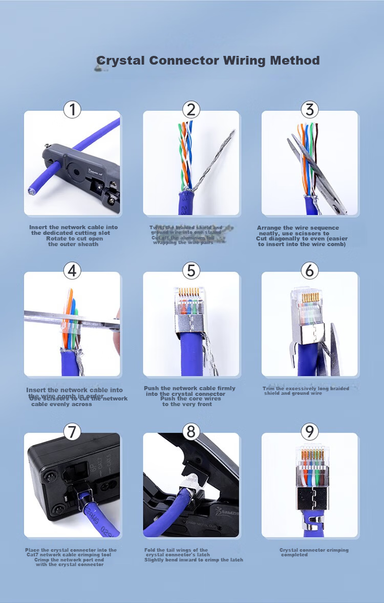 Sanze Cat6A Shielded RJ45 Connector Super Category 6A 10Gbps Two-Piece Network Plug 10pcs SJ6A10 13