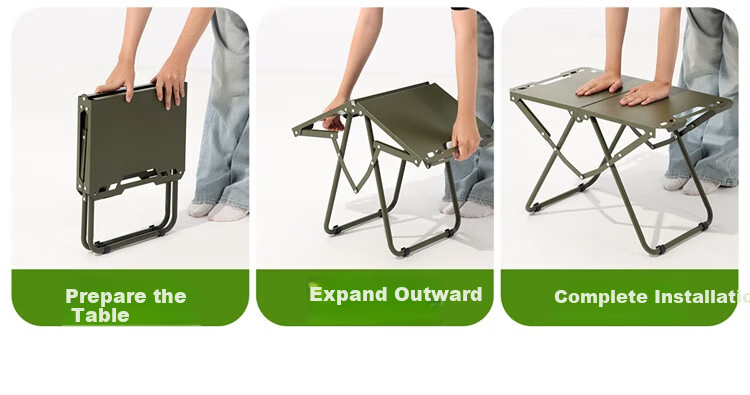 CAMEL Outdoor Folding Table Portable Lightweight Tactical Camping Picnic Multi-Functional Folding Table 4