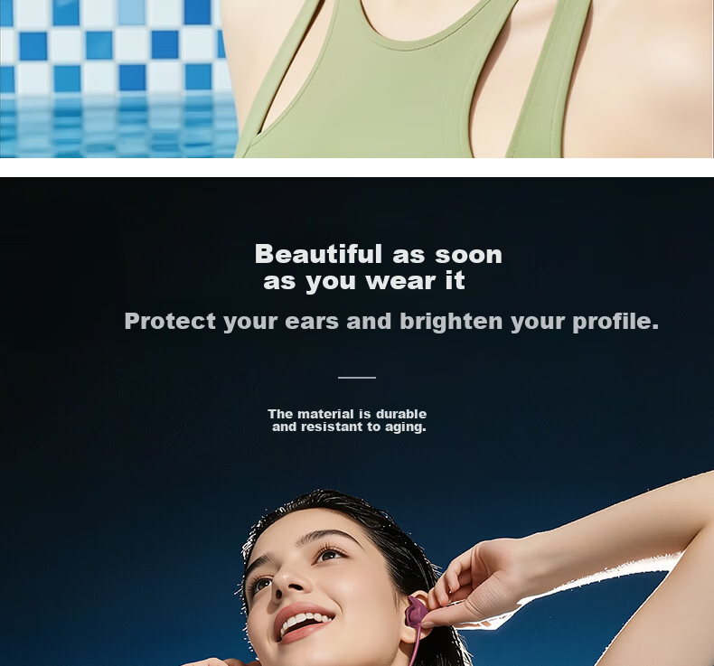WATERTIME Swimming Earplugs Neck Strap Anti-Lost Waterproof Adult Earplugs for Otitis Prevention and Water Protection Bathing Earplugs 11