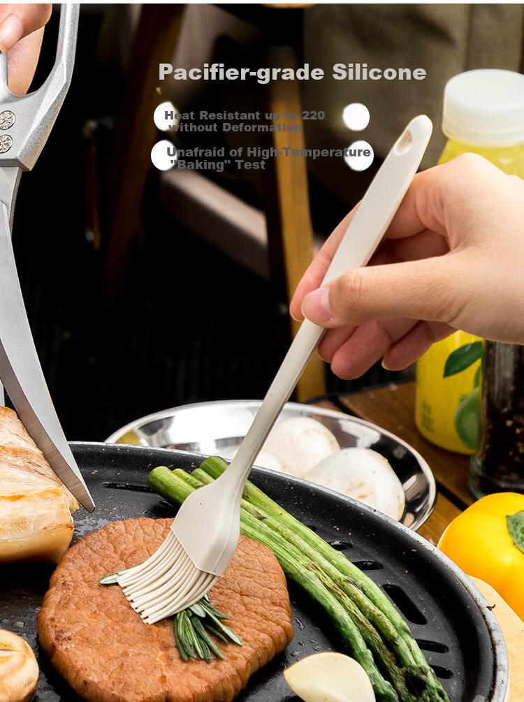Banwu Life 304 Stainless Steel Food Tongs Kitchen Steak Tongs BBQ Tongs Korean Barbecue Tongs Vegetable Tongs Frying Tongs 11