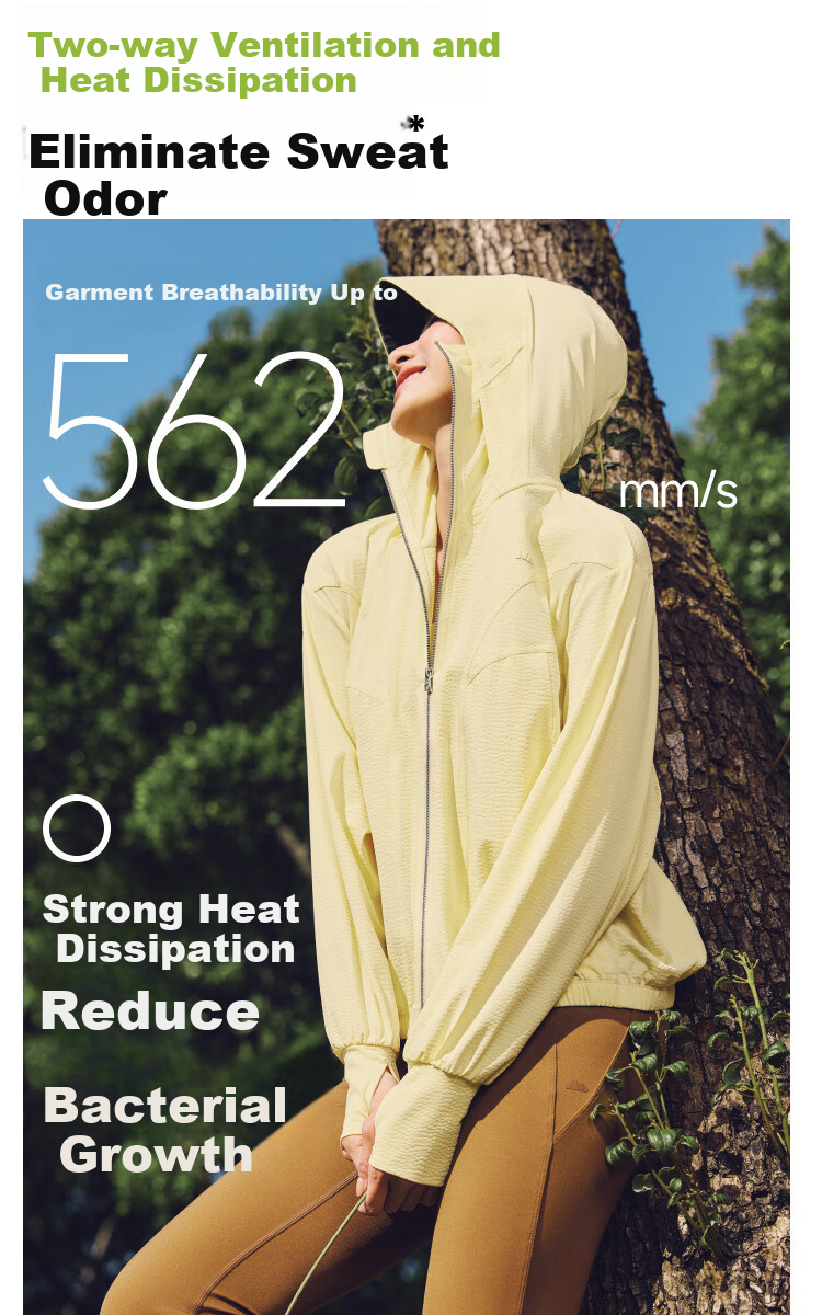 Beneunder Women's Sun Protection Clothing, Summer Cool-Feeling Quick-Dry Sun Protection Garment, Outdoor Sports UV-Resistant Jacket AL825 11