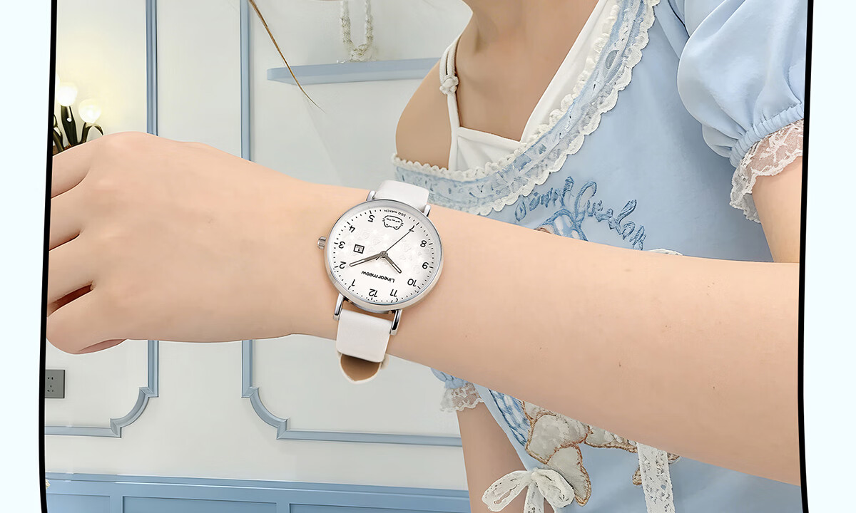ZGO Hello Kitty Silent Quartz Watch for Girls, Middle and High School Students, Exam Special Time-Only Watch 23