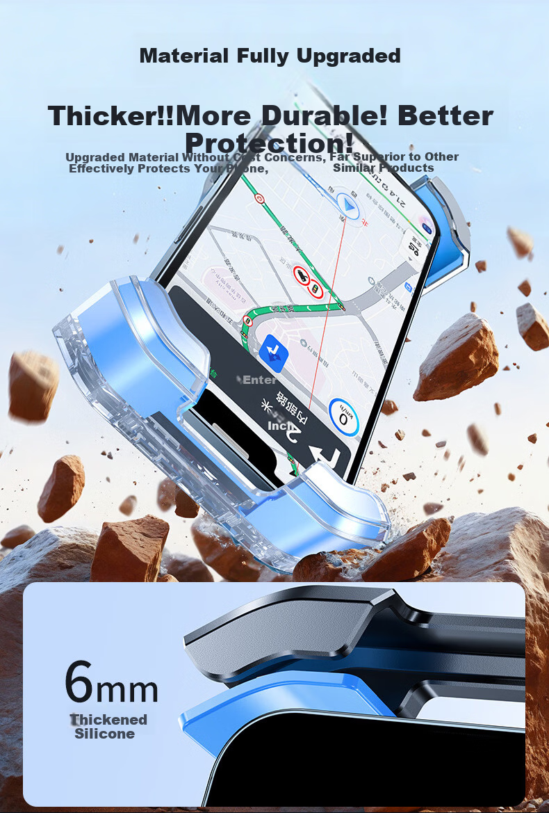 Ousen Electric Bike Phone Holder for Ninebot Motorcycle Electric Bicycle Delivery Navigation Shockproof Mount 5