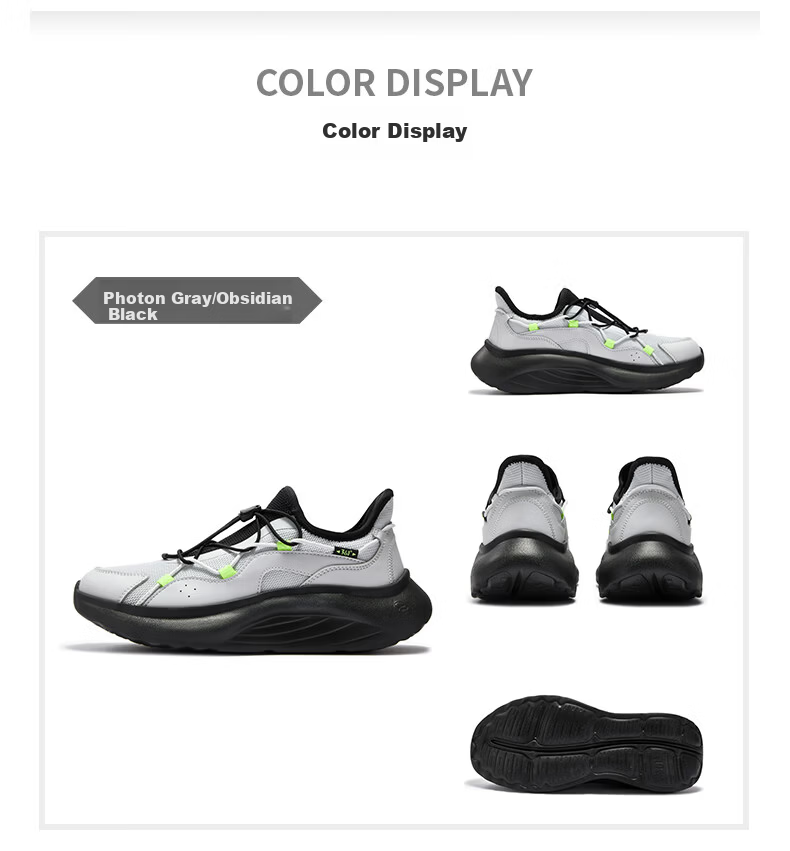 361° Men's Sports Shoes Tofu Shoes Spring Summer Breathable Thick Sole Comfortable Slip-On Casual Dad Shoes 672626704-3 31