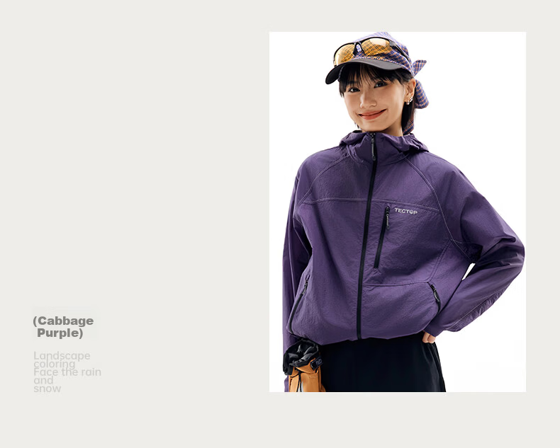 TECTOP [Anti-UV Play] Unisex UPF50+ Breathable Windproof Water-Repellent Sun Protection Jacket 21