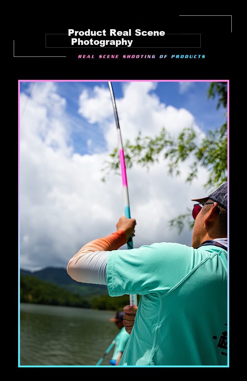Yiwei VIX Ultra-Light Ultra-Hard Chushi 7.5m Fishing Rod for Silver Carp and Bighead Carp Hand Rod Tai Fishing Rod Wild Fish Rod 12