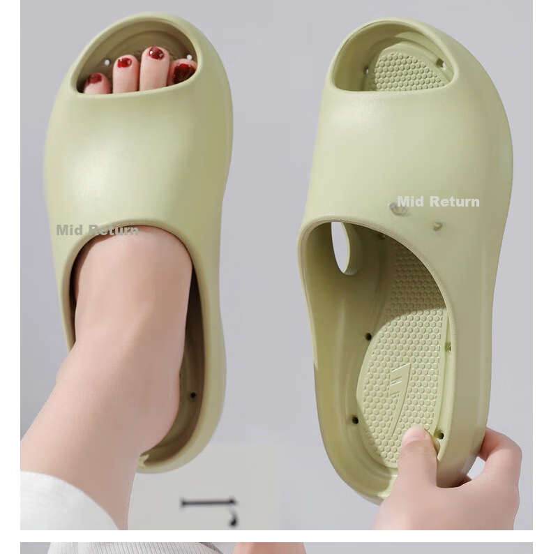 Warrior Professional Non-Slip Slippers Bathroom Outdoor Silent Lightweight Unisex Slippers HL0385 Green Size 38-39 22