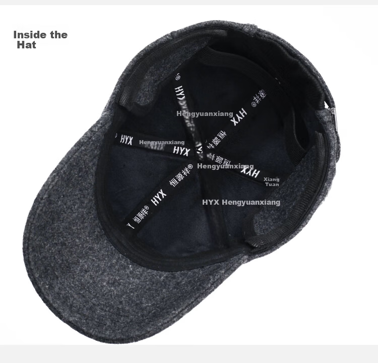Hengyuanxiang Men's Autumn Winter Fleece Lined Warm Baseball Cap for Middle-aged and Elderly, New Year Birthday Gift for Dad 21