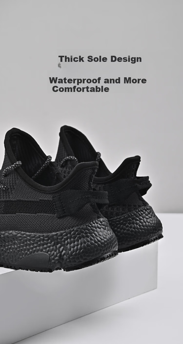 Chudun Chef Shoes Non-Slip Autumn Breathable Oil-Resistant Kitchen Restaurant Work Casual Shoes Unisex Size 41 Black 7