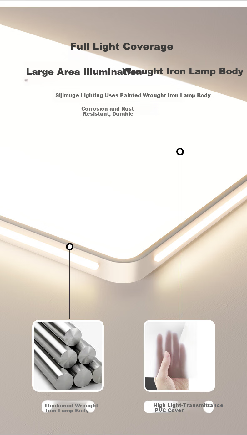 MICOE Pure Eye Protection Modern Minimalist Bedroom Ceiling Light Dining Room Light Zhongshan Lighting Luxury Shadow Series 7