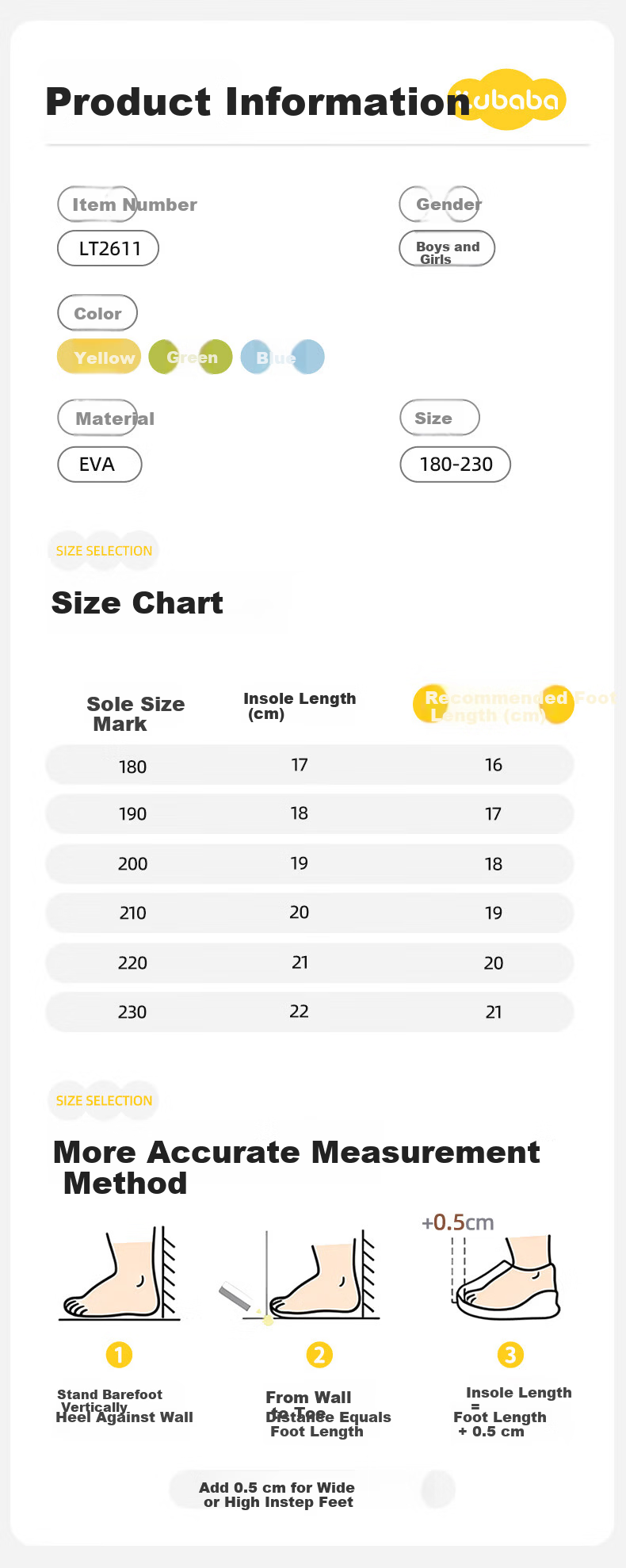 Pig Daddy Kids Slippers Boys Girls Indoor Home Bathroom Non-Slip Summer Sandals Yellow Size 22 2026 New Model 2