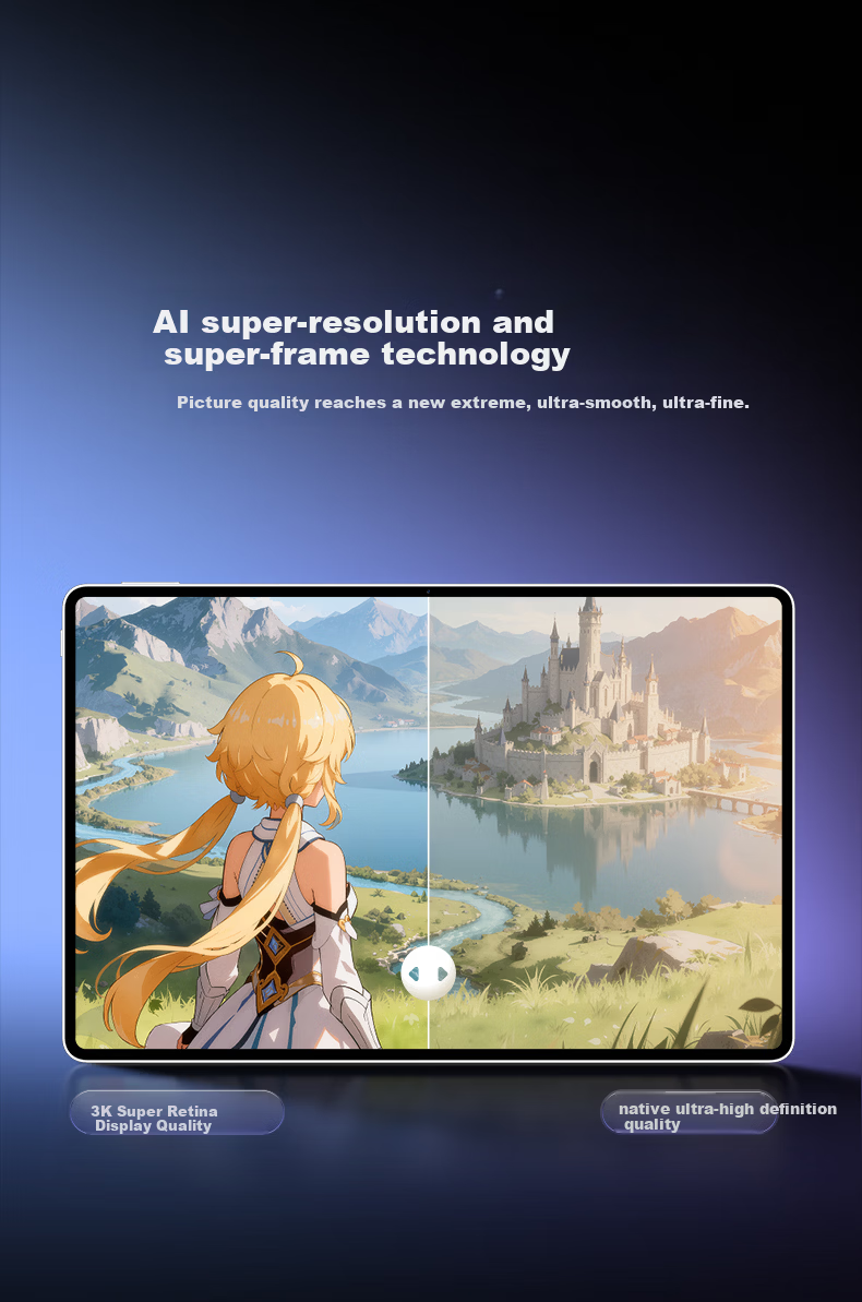 HONOR [Li Yunrui's Same Model Tablet] MagicPad3 Pro 12.3, Subsidized, 4.8mm Ultra-Thin OLED Tablet, 12GB+256GB, Moonlight White 16