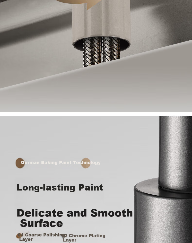 Baihan Faucet Basin Washbasin Faucet Bathroom Hot and Cold Two-in-One Mechanical Arm Basin Faucet 14