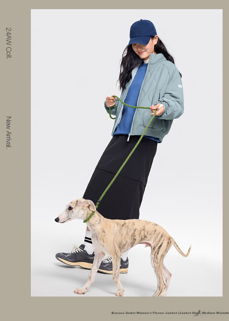 Beneunder Women's Fleece Jacket Warm Mid-Weight Machine Washable Outdoor Cotton Coat CL004 Down-Like 48