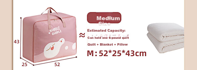 Grace Quilt Storage Bag Compression Bag Down Jacket Cotton Quilt Special Bag Organizer Magic Visible Storage Moving Large Size 7