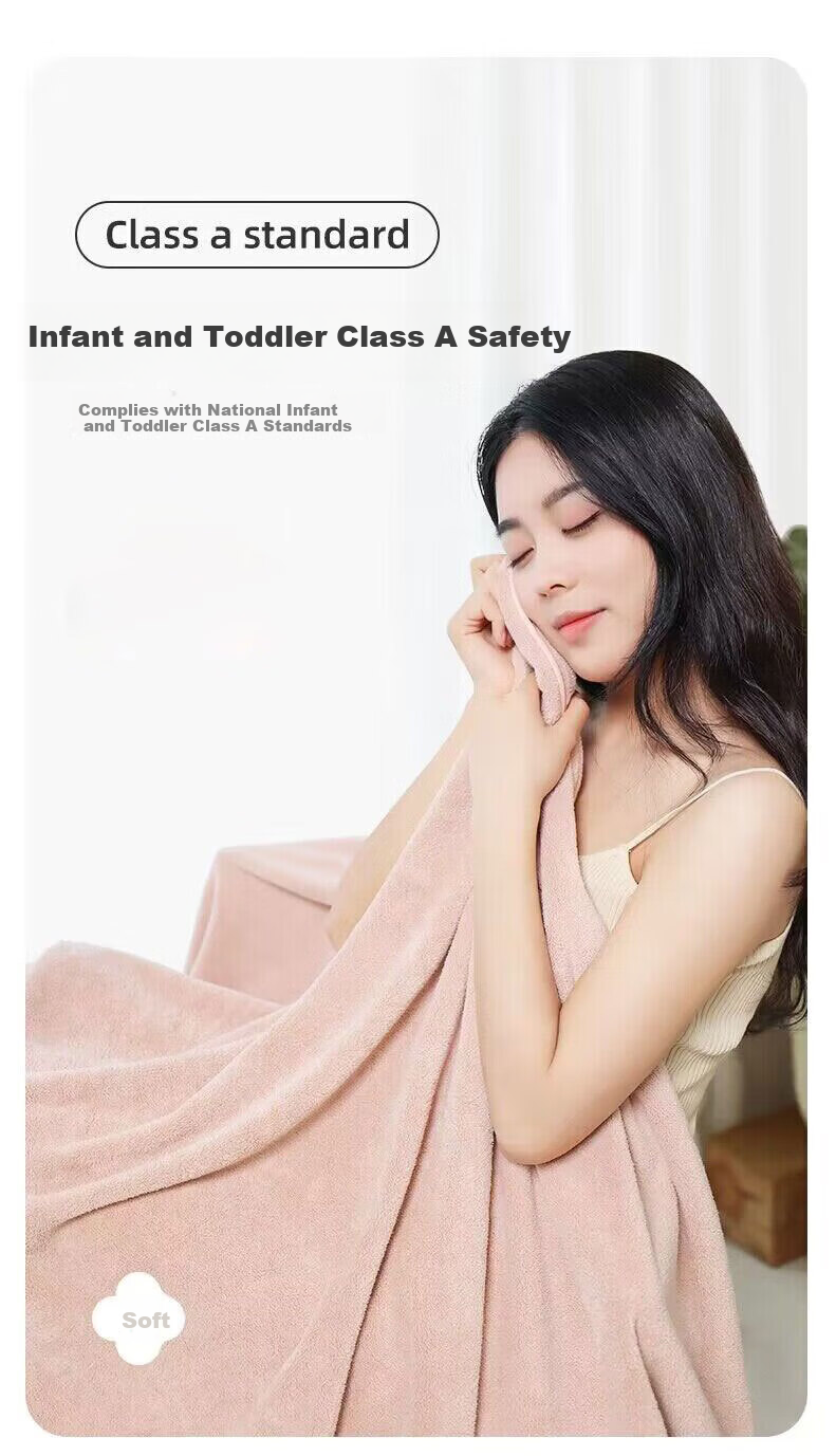 Grace Class A Baby Bath Towel Soft Coral Fleece Newborn Infant Unisex Bath Wrap Large Children's Home Textile Blanket 8
