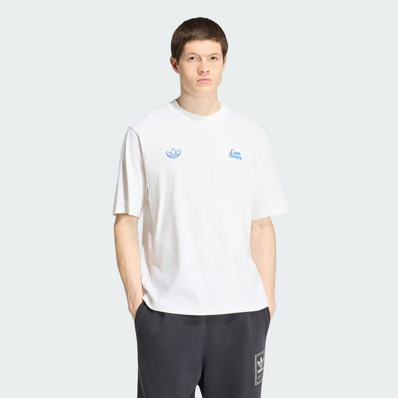 Adidas Originals Women's BIG CB OS TEE Short Sleeve T-Shirt IA4538 White M 2