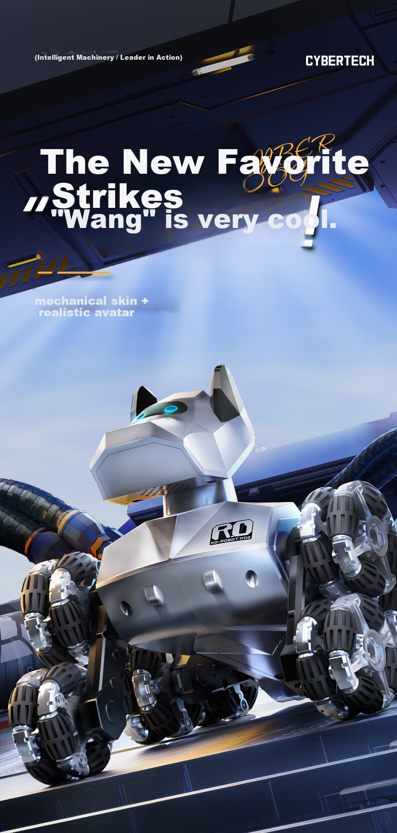 Miaobeile Kids Smart Toy Robot Dog Electric Remote Control Car Eight-Wheel Boys 6-12 Years Birthday Gift 1