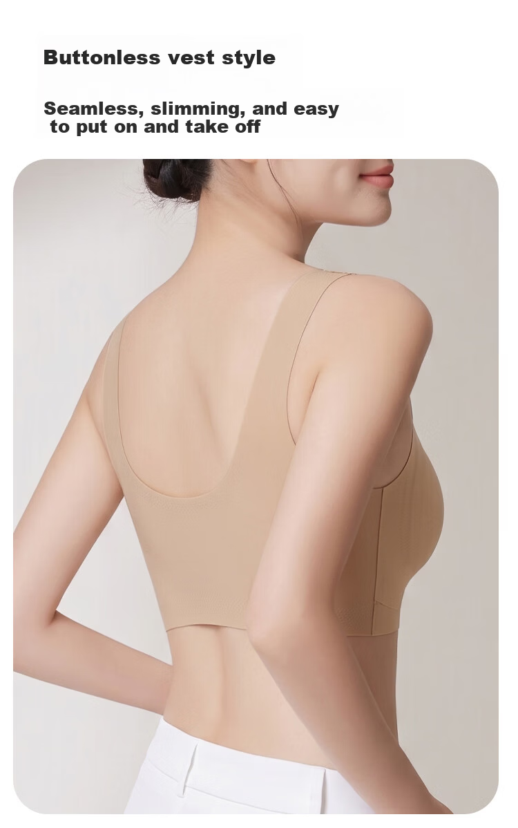 GRACEWELL [Lift And Support to Prevent Sagging] Thin Large-Bust Minimizer Women's Underwear, Seamless Foundation Bra, Side Support Brassiere 13