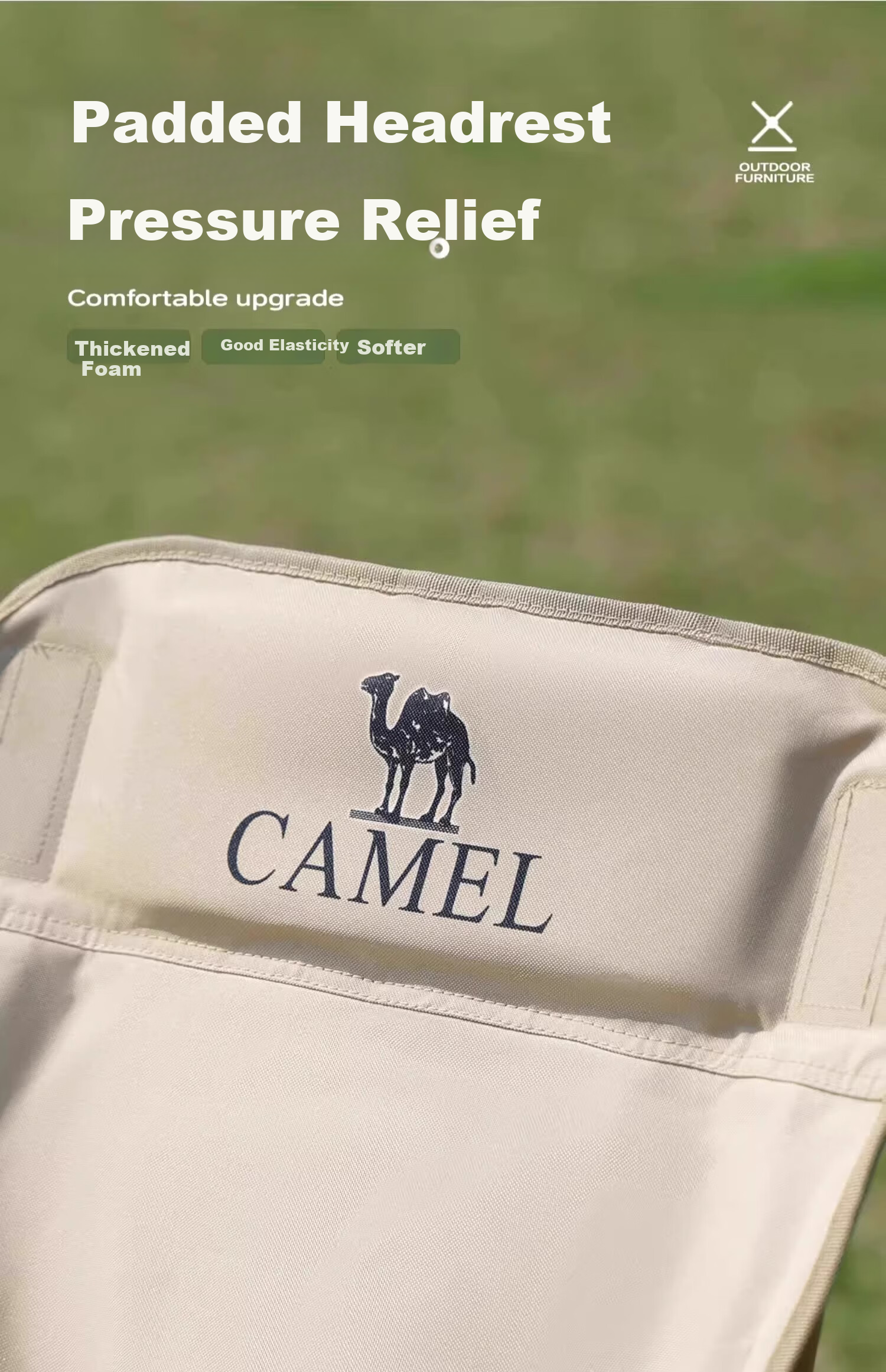 CAMEL Outdoor Camping Ultralight Portable Folding Chair Nap Recliner Balcony Leisure Fishing Chair Camping Gear Kemit Chair 8