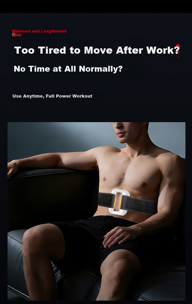 ANTA Fascia Gun Fat Burning Machine Shaking Slimming Waist Abdomen Fat Loss Belt Full Body Vibration Massage Fitness Abs Fascia Ring Massager Gift for Men and Women 6