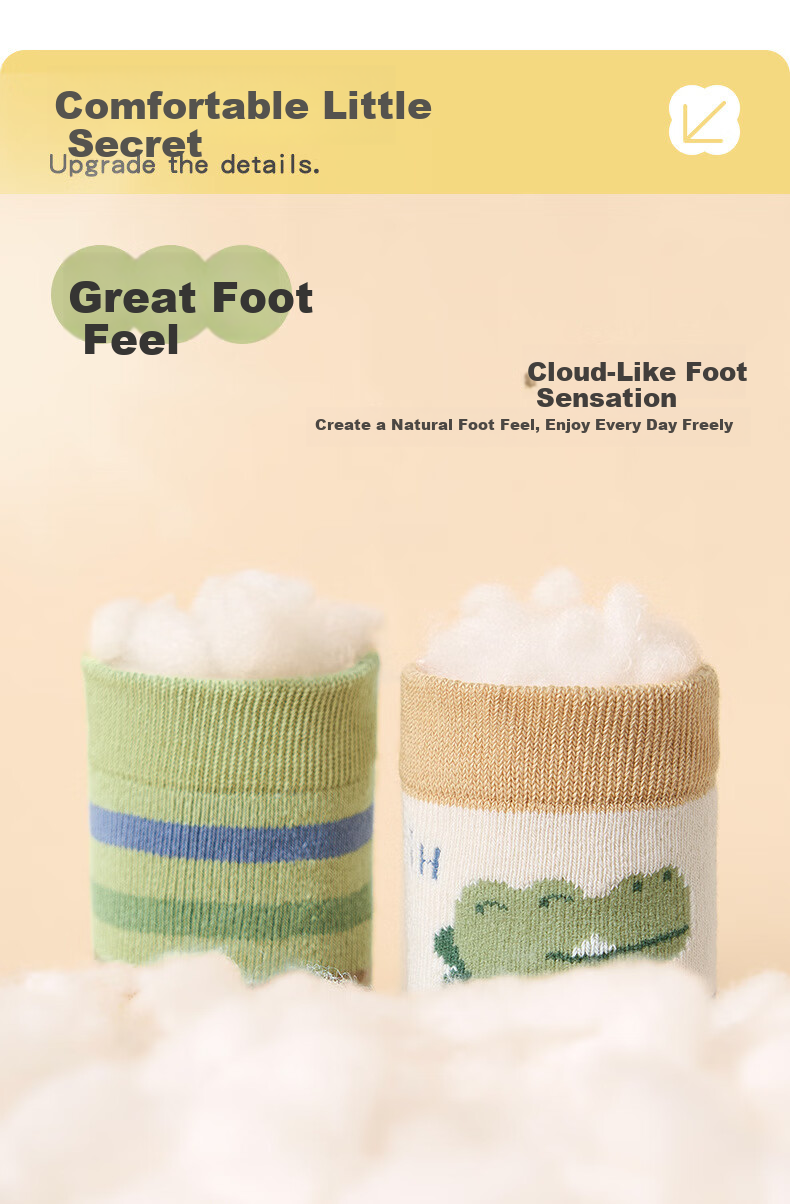 Niduoxiong Baby Socks, Autumn And Winter Thick Cotton Socks, Mid-Calf Socks for Infants, Fleece-Lined Warm Terry Socks, Autumn And Winter Children's Socks 4