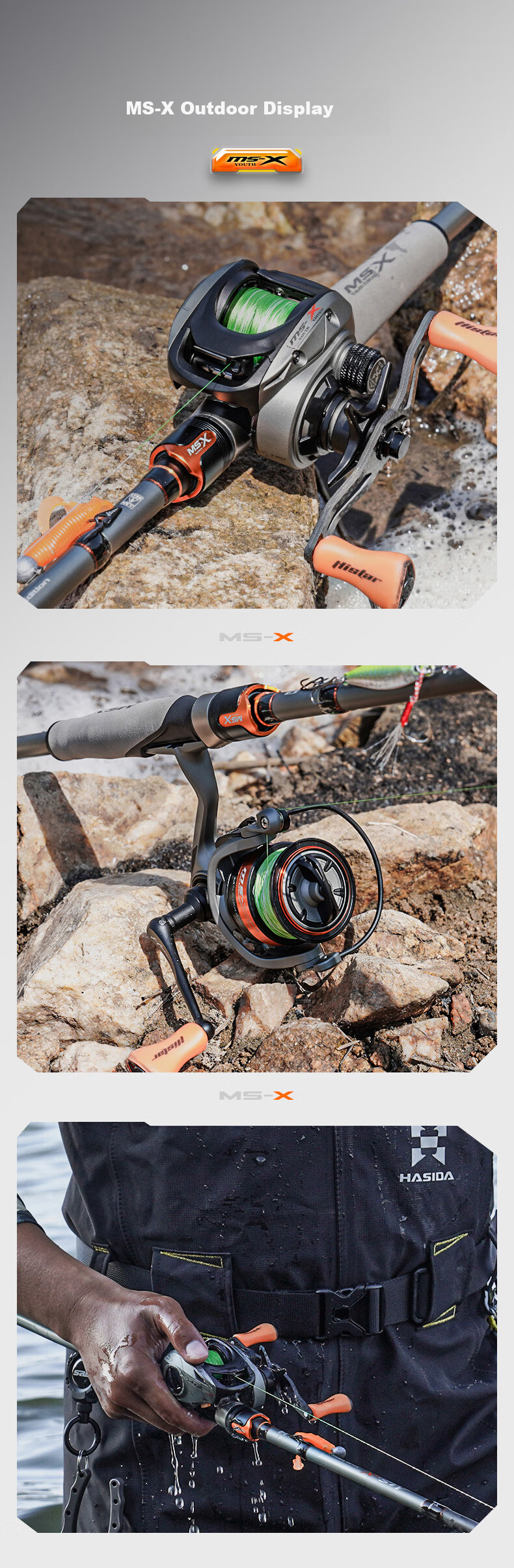 HISTAR Musa Fuji Fishing Rod Set 2.13m M+ Spinning Reel + Line Bait Fish Control Kit 8