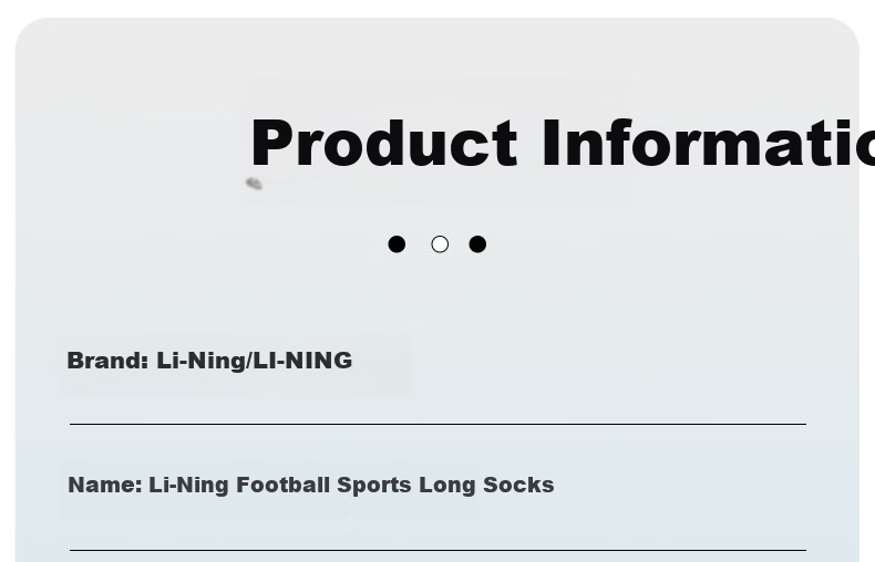 Li-Ning Football Socks Long Tube Adult Children Silicone Professional Match Anti-Slip Breathable Compression Shin Guard Sleeves Black M 19