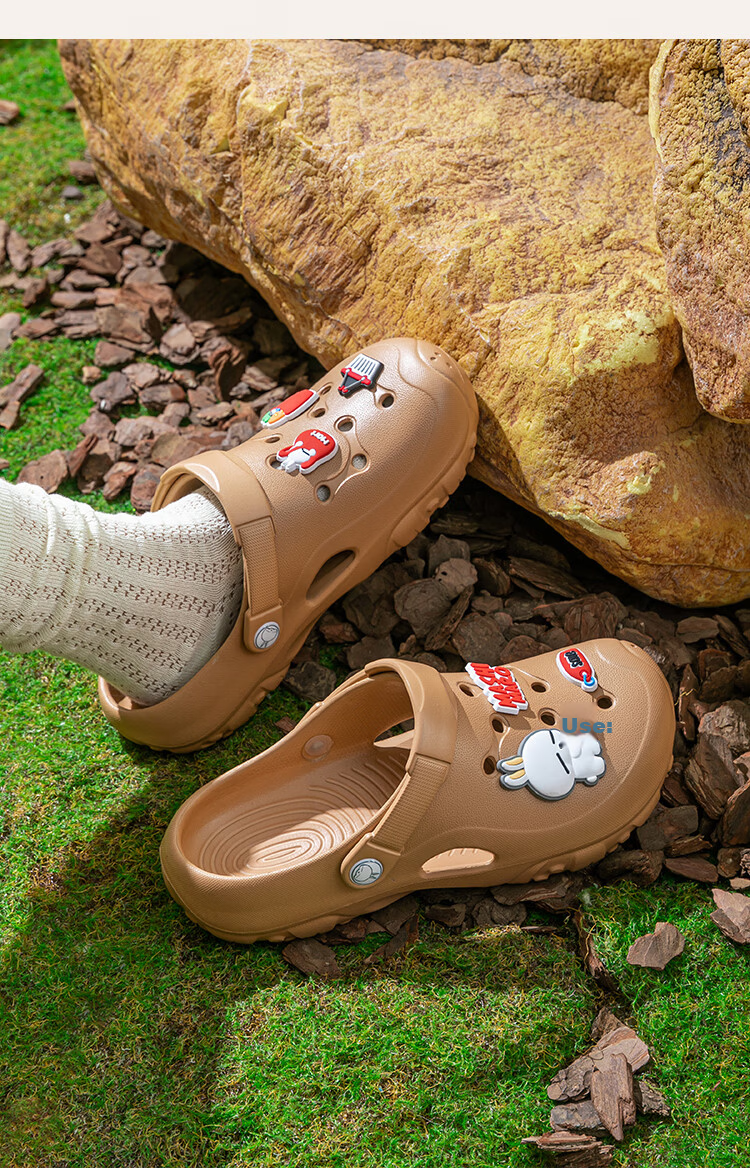 MashiMaro Unisex Couple Outdoor Slip-On Clogs Non-Slip Soft Sole Travel Beach Sandals 9