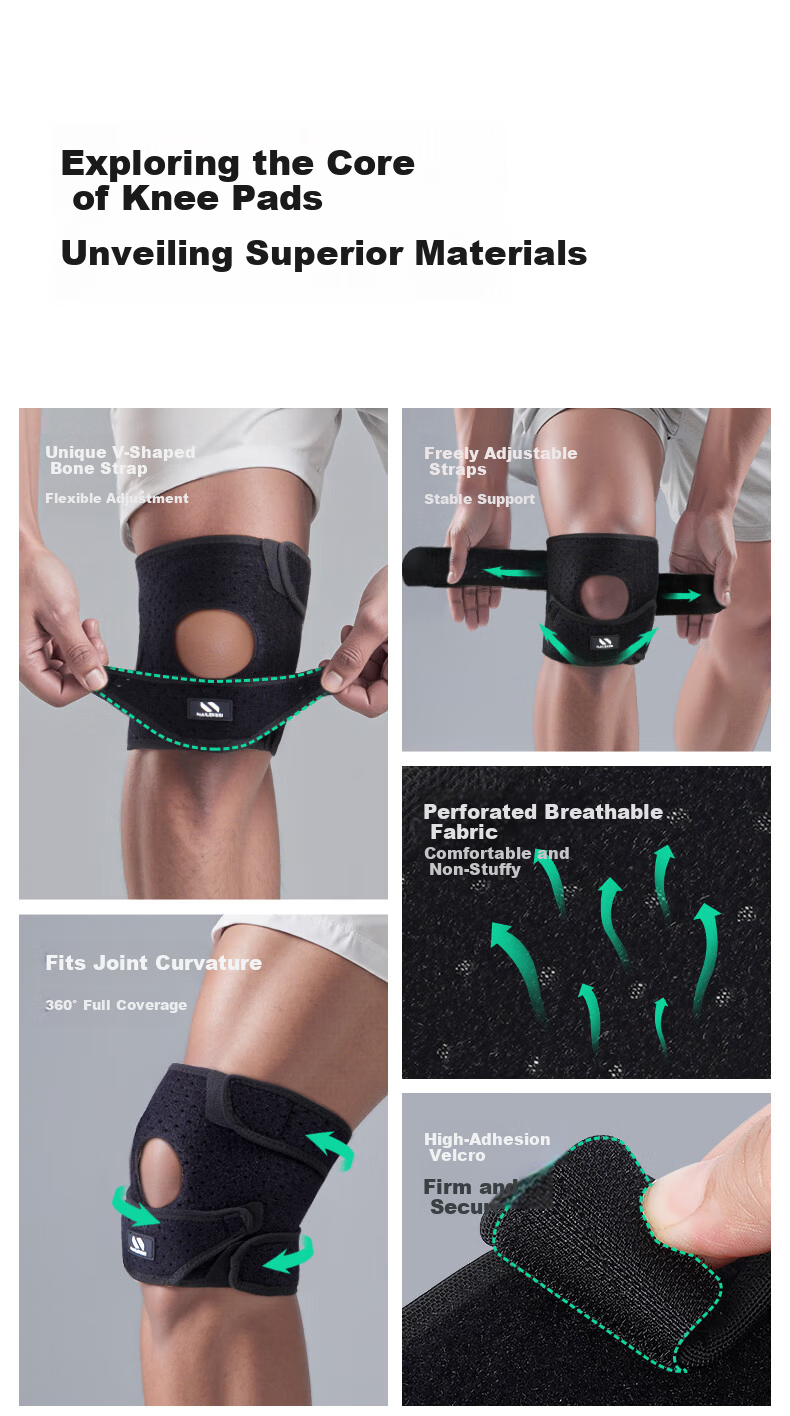 Nailikes Professional Sports Patella Strap Knee Brace for Men - Knee Support for Mountaineering, Running, Jump Rope, Badminton, Meniscus Protection 2
