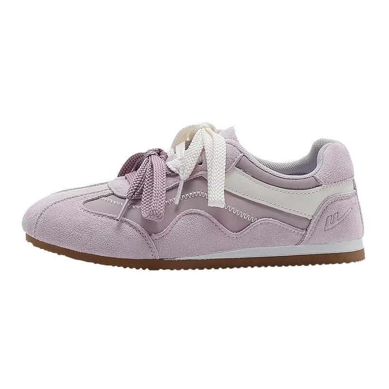 Warrior Spring New Retro Versatile Dexun Casual Soft Sole Shoes Women M062Z Light Purple/Beige Size 37
