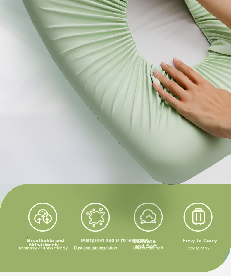 JAJALIN Disposable Pillowcases Travel Pillow Covers Double Train Sleeper Single Hotel Bedding Pillowcase 6-Pack 2